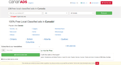 Desktop Screenshot of cananads.com